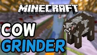 How To Make a Cow Grinder in Minecraft 1.13! (FACTIONS/SKYBLOCK)