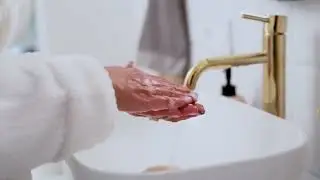 washing hand no copyright video footage.