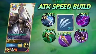 NEW META!! KAJA FULL ATTACK SPEED BUILD (ATK SPD HACK)💫 (MOBILE LEGENDS)