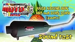 RRGD Racing Pipe sound check for MIO Sporty mdl 2018 2019 (soulty)