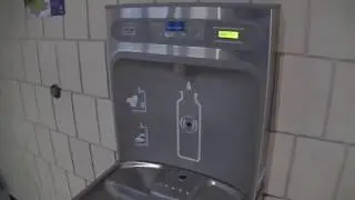 A water fountain at a recreation center