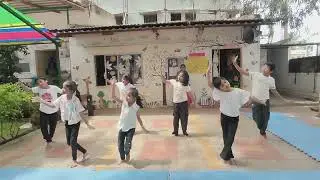 Kids dance in camp..