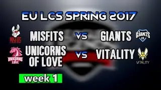 2017 EU LCS Spring Week 1 Day 2 key moments