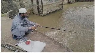 fishing technique video//fishing 🐛 worm bait hook trick