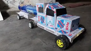 How to make matchbox Truck| with pepsi tanker Trailer|diy matchbox tank #how #h4m #howto