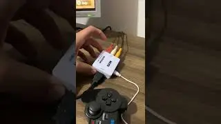 Conversor Av para HDMI jogando o PS2 no monitor de PC #shorts