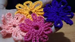 Crochet easy and beautiful flower 🌼 🌸 #youtubevideo #trending #subscribe #viral 