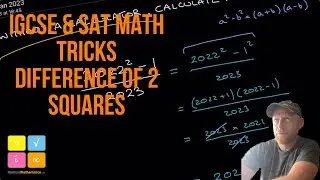 Difference of Two Squares Trick - IGCSE Maths - SAT Math - #shorts