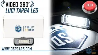 Placchette Luci Targa Led per Mercedes S W220 | Luce Bianca Potente | Prodotto in Mano | QSPCARS.COM