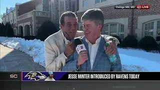 Steve Bisciotti surprises Jamison Hensley to spill on hiring Jesse Minter as HC 🤝 | SportsCenter