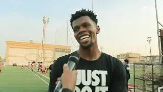 لقاء مع الكابتن محمد الربيعي حارس النادي الاهلي في زيارته لأكاديمية الماهر