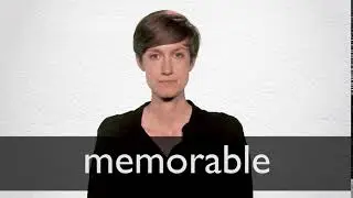 How to pronounce MEMORABLE in British English