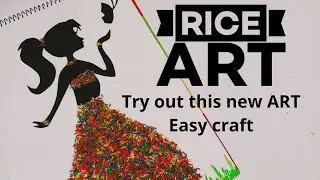 RICE ART|craft with rice|DIY ROOM DECOR IDEAS|HANDMADE craft