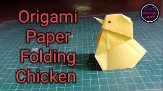 Cute Origami Chick / Easy Paper Chicken Folding @ATOZCREATIVEART