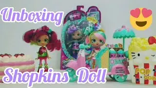 Unboxing shopkins little secrets peppa mint doll + showing my shopies collection