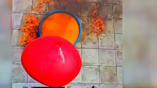 🎈Breaking Glass Bottles and Balloon drops🔥 - Crushing Crunchy & Soft Things🍾🌈👑