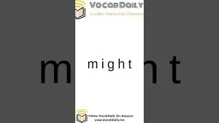 VocabDaily Learn Vocabulary Fast with Audio Flashcards! might #VocabDaily #English #shorts
