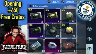 Opening +650 Free Crates Classic, Premium, Supply, Royal Pass 😱🔥 | PUBG MOBILE