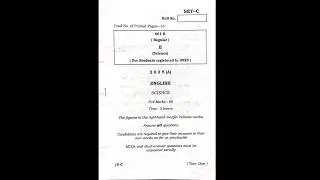 2025 ( English )+2 2nd year CHSC odisha board exam question paper