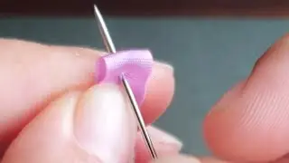 Como enhebrar la aguja para bordar con cinta/Tutorial f&aacute;cil de hacer.