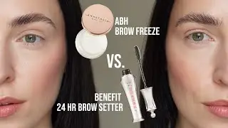 Anastasia Beverly Hills Brow Freeze VS. Benefit 24 Hour Brow Setter comparison | #QUICKIE