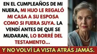 En El Cumpleaños De Mi Nuera, Mi Hijo Le Regaló MI Casa  Yo Respondí Con Una Venta  Y…