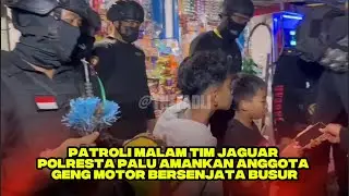 Patroli Malam Tim Jaguar Polresta Palu: Amankan Anggota Geng Motor Bersenjata Busur
