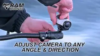 Camera Mount - RAM Rigid Flex Arm Mounting System - Boat, Kayak, SUP
