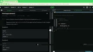 Third Largest Element In An Array | JS