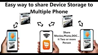 Easy way to share Device Storage to Multiple Phone || Share Movies,Photo,DOC...it Two or more Person