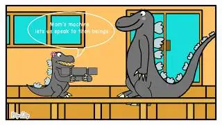 GODZILLA KING OF THE MONSTERS THE MUSICAL! (Josh Creator GALAXY Comic Dub Version From Lhugueny:)