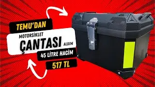 TEMU'dan ÇOOK ucuz'a motorsiklet çantası aldım!