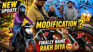 NEW UPDATE : My YouTube channel name print out my bike !!