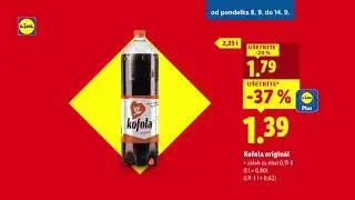 🍺 Staropramen Radler, 🧻 Tento Kuchynsk&eacute; utierky a 🥤 Kofola origin&aacute;l od 8. 9. 2025 | Lidl Slovensko