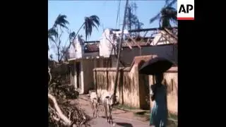 SYND 28 11 78 AFTERMATH OF THE CYCLONE THAT DAMAGED BATTICALOA PROVINCE OF SRI LANKA
