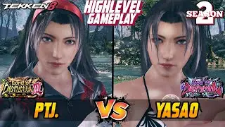 Tekken 8 – PTJ (Jun Kazama) vs YASAO (Jun Kazama) – T8 High Level Gameplay