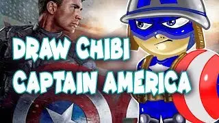 How to Draw  a Chibi captain america