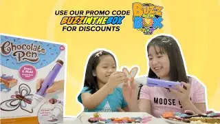 Althea and Cassie unboxes Chocolate Pen | Buzz in the Box by Toy World