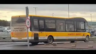 Shuttle Buses Solo SR YJ67FZK operates a 21 in Ayrshire