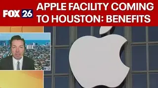 What are the economic benefits of Apple facility opening in Houston?