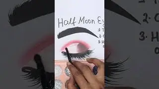 Easy Halo & Glitter Eye Makeup for Girls. #trending #shorts #eyemakeup