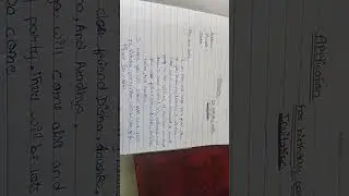 Application for birthday party Invitation ll unformal letter ll #komalvlogs #learnenglish  #subscrib