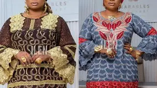 Trendy 2026 African Ankara Wax Print Dress Designs for ladies |Beautiful Lace Long Maxi Bubu Gown