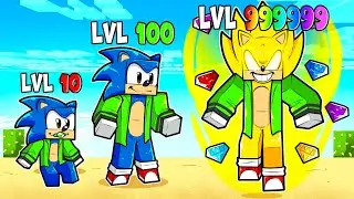 SOBREVIVI de BEBÊ SONIC até SONIC IMORTAL no MINECRAFT!