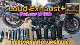 N160 Performance Boost || K&N Air Filter +Akrapovic Full System Exhaust ||keshari ji vlogs || #2025