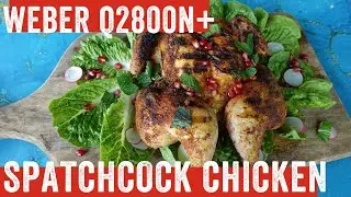 Spatchcock chicken Weber Q2800N+