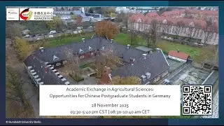Opportunities for Chinese postgrads in German ag sciences
