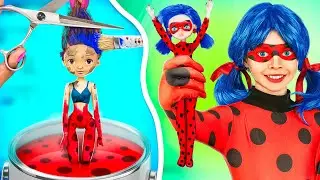 Como se Tornar Ladybug na Vida Real/ De Boneca Nerd a Linda Ladybug