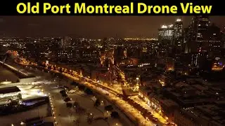 Old Port Montreal Drone view