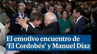 El emotivo encuentro de Manuel Benítez 'El Cordobés' y su hijo Manuel Díaz ante las cámaras